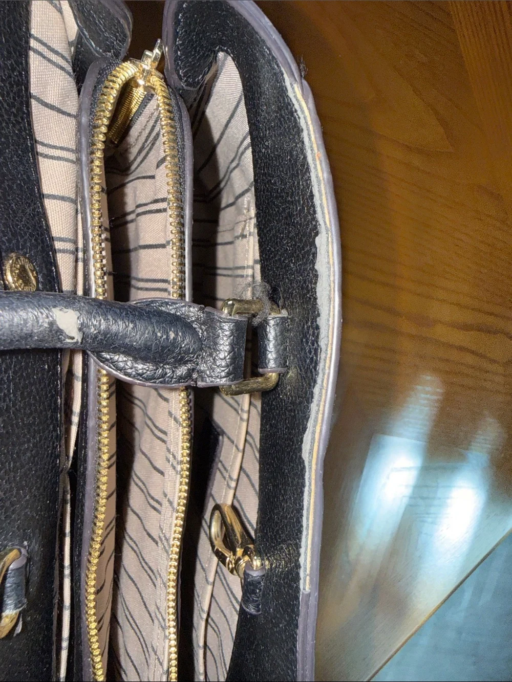 Louis Vuitton Black Montaigne Purse